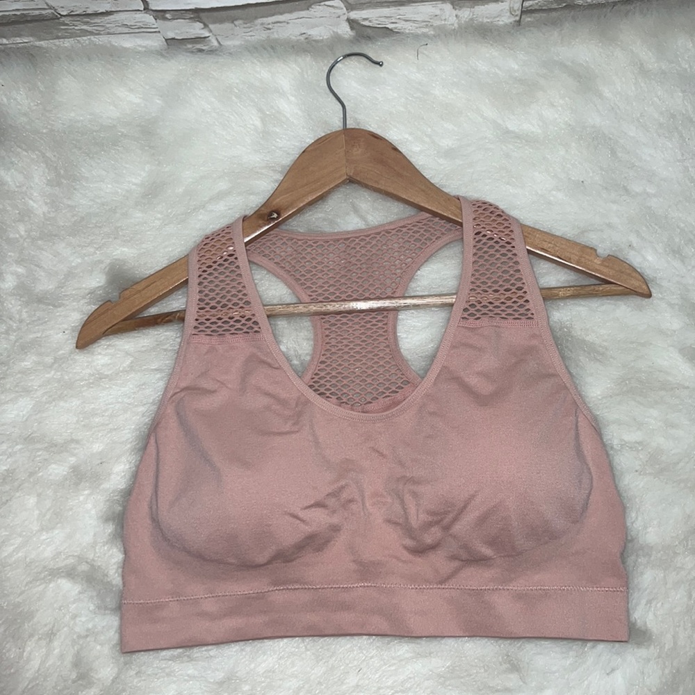 TAHARI SPORT XL Fishnet Sports Bra